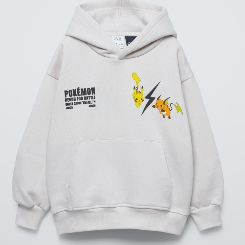 Kids Pokémon Hoodie Zara Pikachu Pokemon Hoodie size 6-7